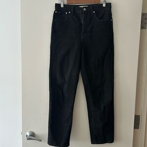 Madewell classic straight Jean size 27 black